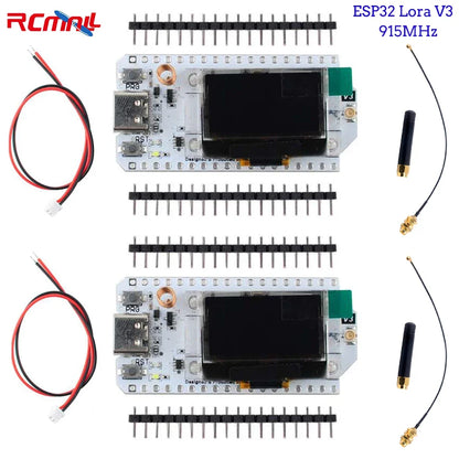 2PCS Heltec LoRa32 V3 Development Board – 868/915MHz SX1262 with 0.96" OLED, Bluetooth & WiFi for Arduino IoT & Meshtastic Projects