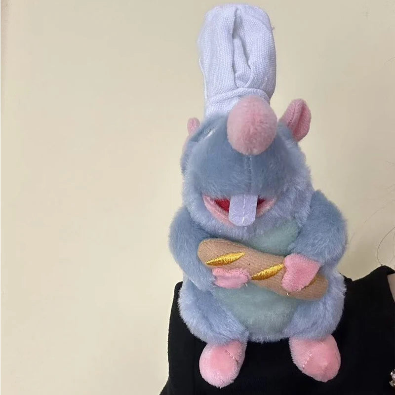 Anime Ratatouille Chef Remy Magnetic Plush Toy - Cute Room Decor, Shoulder Doll, Headband Accessory & Birthday Gift