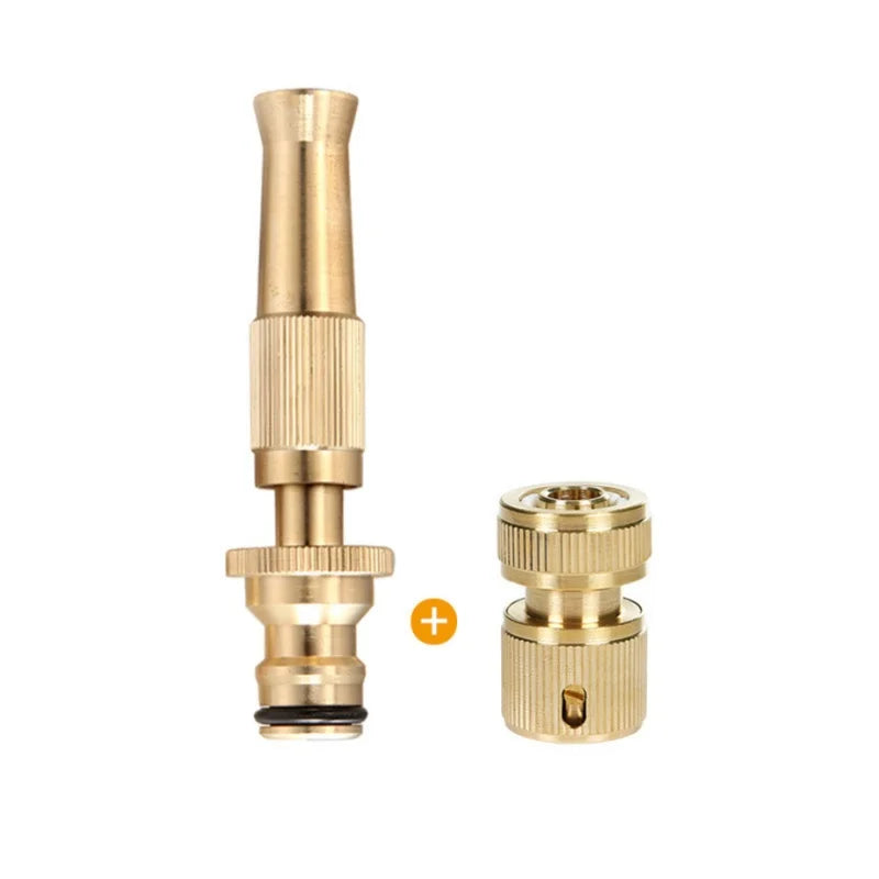 High-Pressure Spray Nozzle Water Gun – Adjustable Hose Sprinkler with Quick Connector for Garden & Outdoor Cleaning