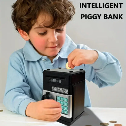 Electronic Piggy Bank with Automatic Mini Safe, Password Lock, and Coin Counter – The Ultimate Child's Gift!