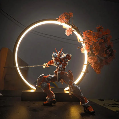 LED Light Ring Ornament – Photography Ambient Light Display Stand, Creative Desktop Home Decoration