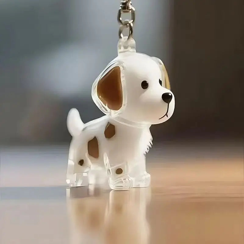 Cute Dog Hair Storage Pendant Keychain – Couple Bag Charm, Car Keychain Jewelry, Souvenir Gift & Decoration Accessory