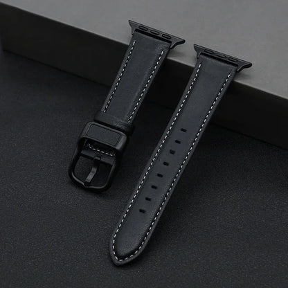 PU Leather Apple Watch Band - Premium Wrist Strap Bracelet for iWatch Series 4 5 6 SE 7 8 9 10 Ultra 49mm 40mm 41mm 42mm 44mm 45mm 46mm