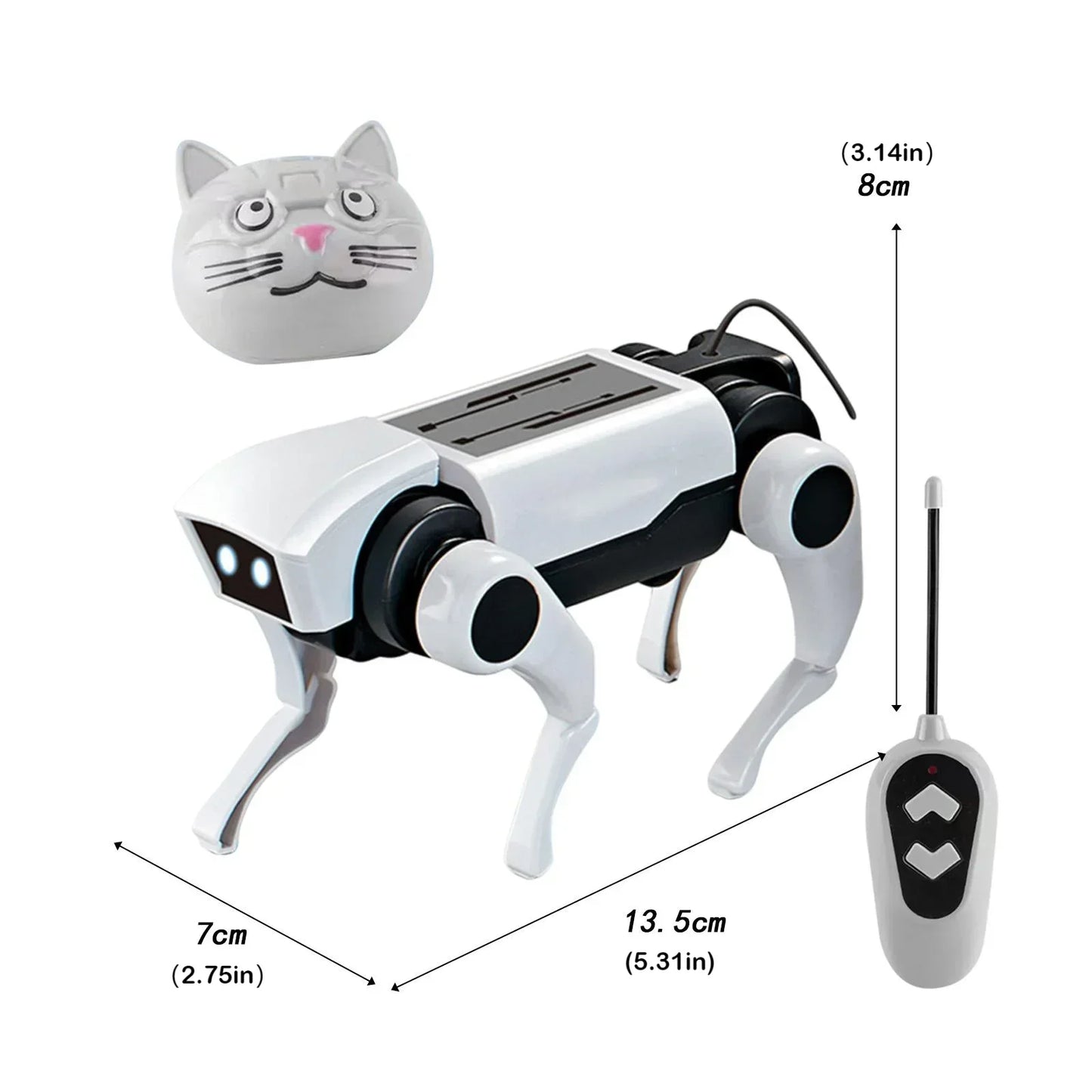 RC Robot Mechanical Dog Toy Kit – DIY Assembly Remote Control STEM Science Educational Electric Model for Kids Gift