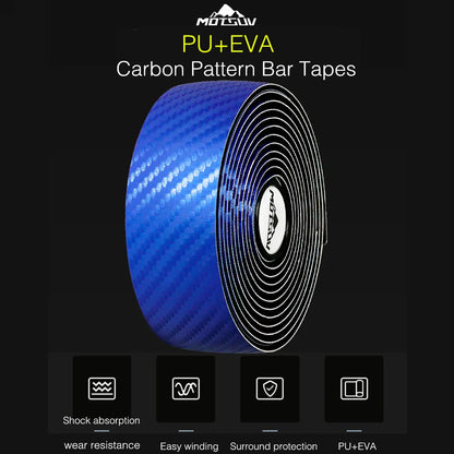 Bicycle Handlebar Tape – Anti-Vibration PU EVA Non-Slip Breathable Road Bike Bar Wrap for Racing