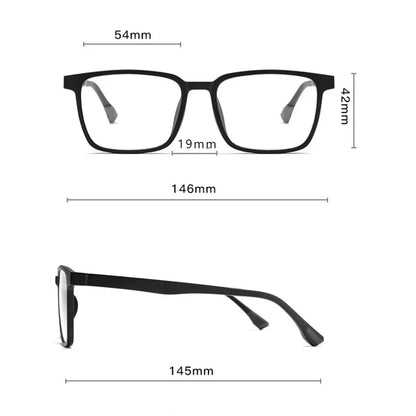 VICKY Flip-Up Magnetic Clip-On Prescription Sunglasses - TR90 Polarized Myopia Glasses Night Vision Reading Eyewear for Men & Women