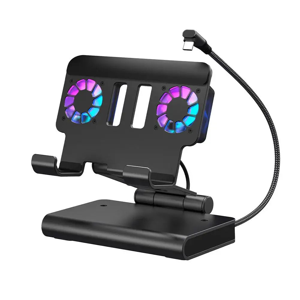 6-in-1 Switch 2 Cooling Dock – 4K 144Hz HDMI, Dual Fans, TV Mode Adapter, Portable Stand & Heat Dissipation