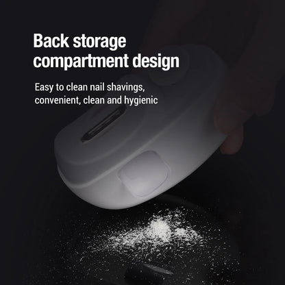 Rechargeable Electric Nail Clipper & Trimmer for Baby and Adult - Grinding, Polishing, and Automatic Manicure with LED Light