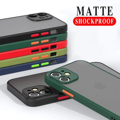 Matte Silicone iPhone SE Case - Translucent Rubber Cover for iPhone SE 2020/2022, 7/8 & Plus Models