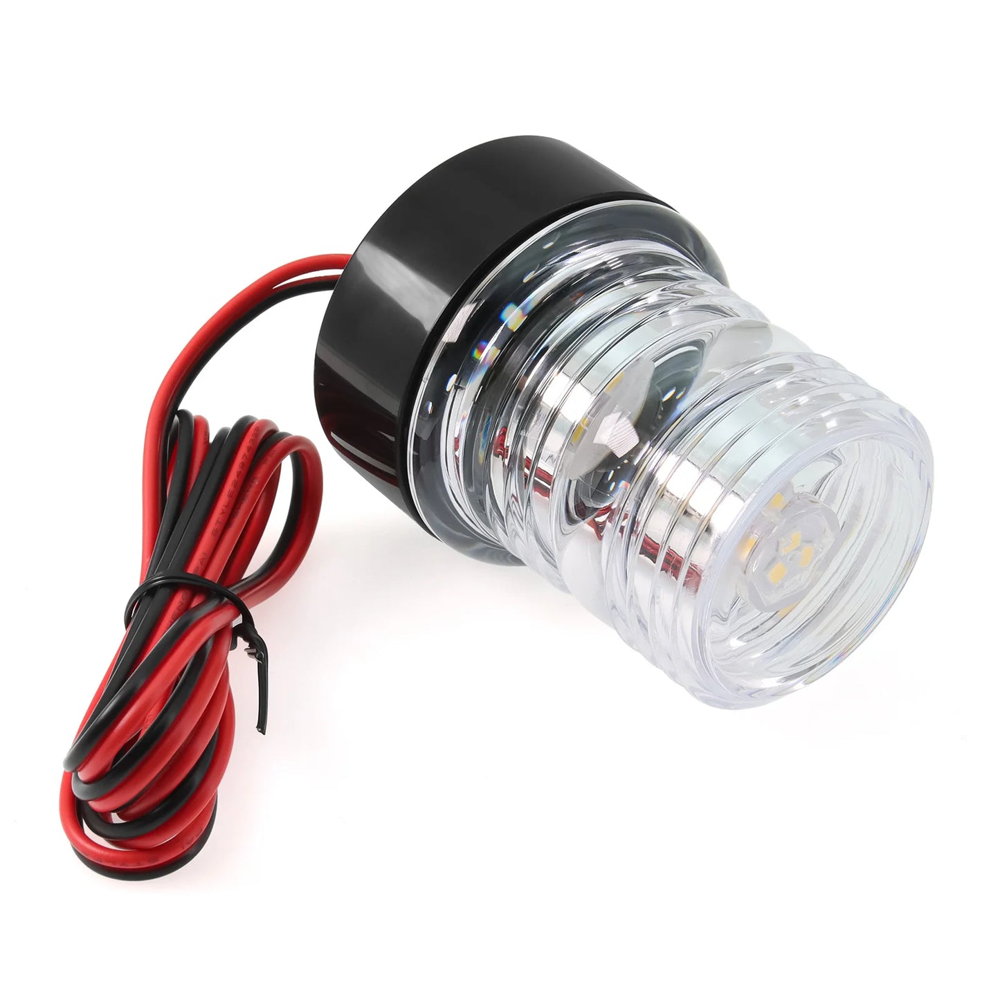 12V/24V LED Boat Navigation Light – 360° Fold Down Marine Signal Anchor Light for Yacht & Sailing