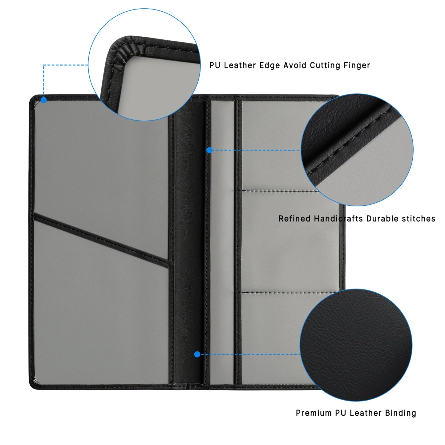 Men & Women Car Registration & Insurance Card Holder – PU Leather License Holder for Driver's License