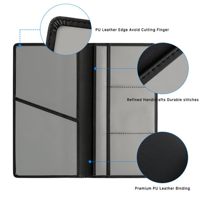 Men & Women Car Registration & Insurance Card Holder – PU Leather License Holder for Driver's License