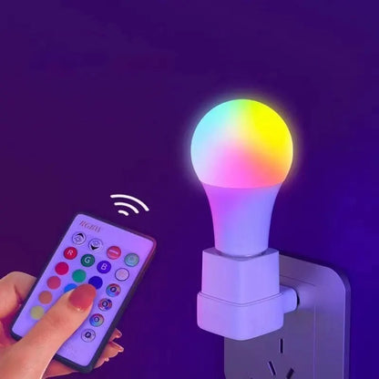 16 Color RGB LED Bulb - E27 Dimmable Smart Atmosphere Lamp with Remote Control