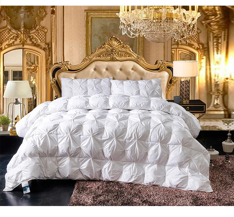 Goose Down Soft Duvet – Luxury Bedding Comforter, King, Queen & Twin Size, Super Warm Bread Shape Quilt