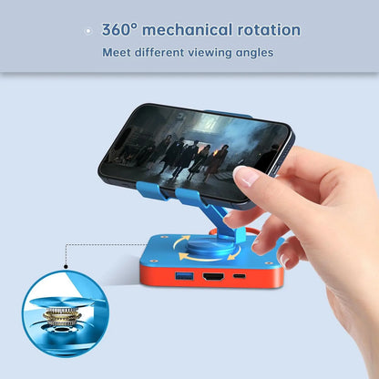 RGEEK 3-in-1 Adjustable Nintendo Switch Pad Stand — USB-C Hub with HDMI 4K 60Hz, USB 2.0 & 100W PD Charging Ports