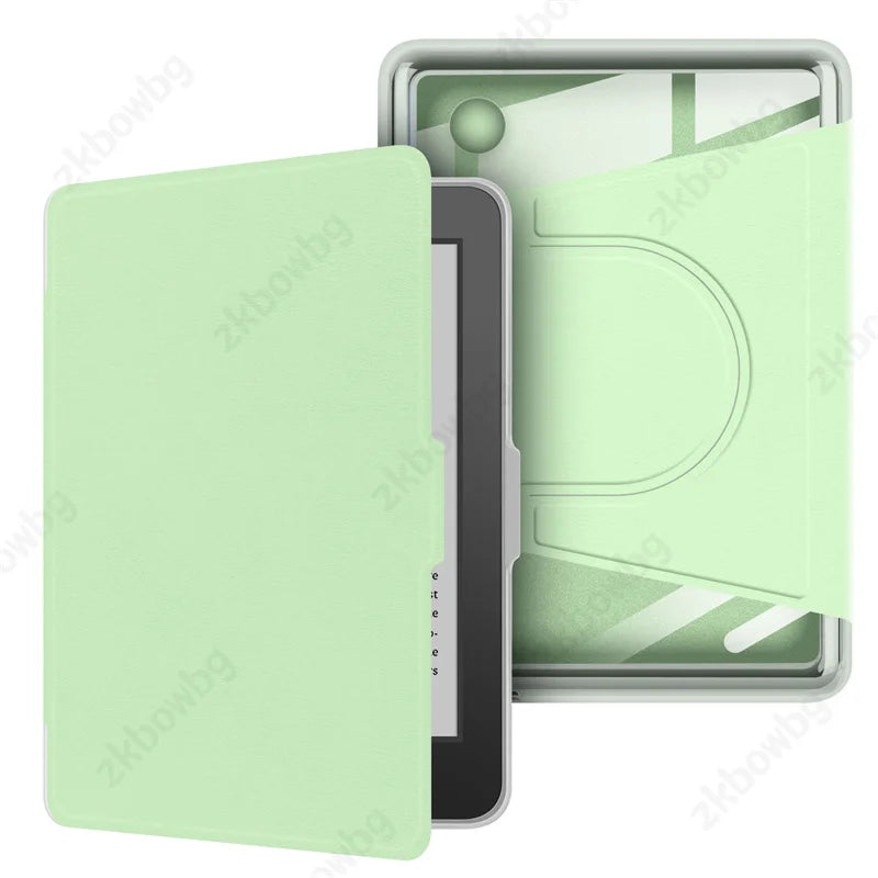 Transparent Acrylic Back Case for Kobo Clara & Clara Colour 6" – Magnetic Rotating eReader Cover