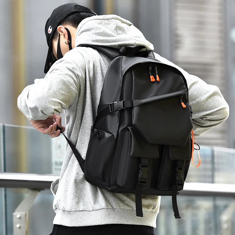 Luxury Men’s Backpack — High-Quality 15.6" Laptop Bag, Waterproof Travel & School Backpack, High-Capacity Fashion Bag