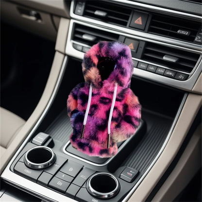 Universal Car Gear Shift Lever Cover – Sweatshirt Style Shifter Knob Hoodie for Car Decoration