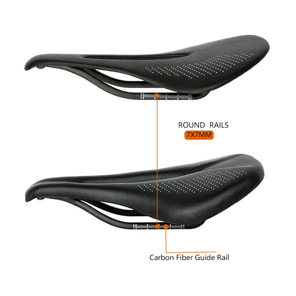89g EVA Carbon Bike Saddle - Comfortable Ultra-Light MTB Saddle, 7x7mm Racing Bicycle Seat, 240x143mm for Easy Installation