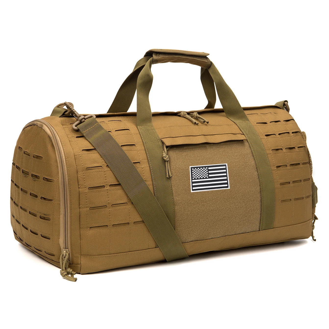 40L Tactical Sports & Gym Duffle Bag – Men’s Fitness, Travel, Basketball & Outdoor Weekender Bag with Shoe Compartment