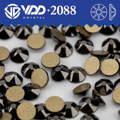 VDD AAAAA Crystal Flatback Rhinestones - SS16-SS30 16-Cut Gems for DIY Crafts & Nail Art Decoration