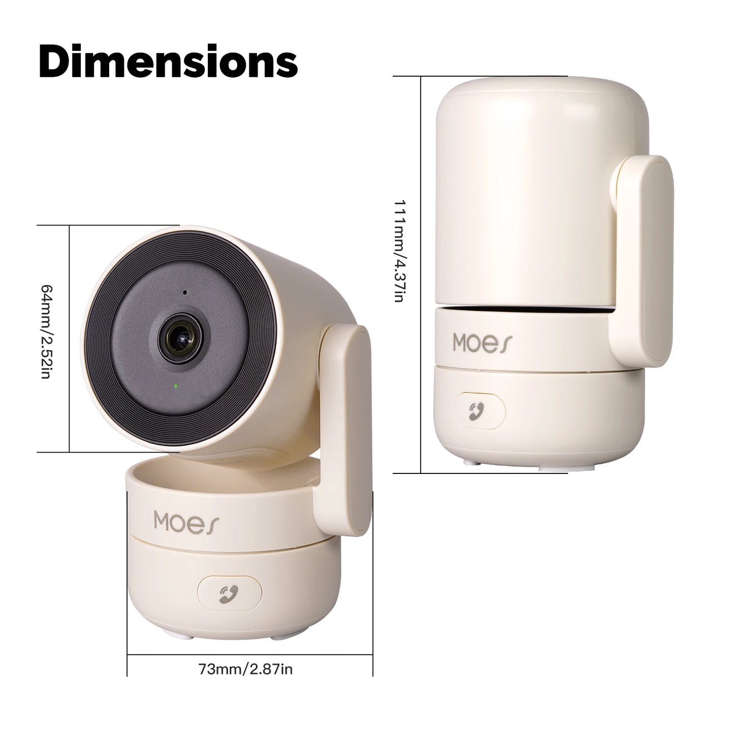 MOESTuya 4MP HD WiFi Indoor Pan & Tilt Smart Security Camera – Motion & Sound Detection, Infrared Night Vision, Panoramic Patrol Monitor