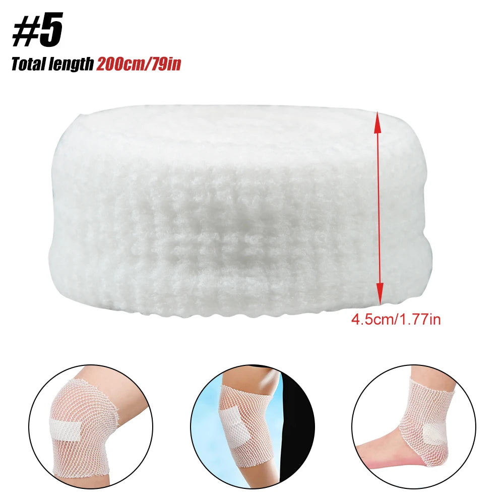Elastic Tubular Bandage Net - Breathable Mesh Wound Dressing Retainer for Ankle & Adult Use