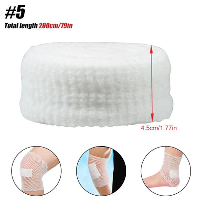 Elastic Tubular Bandage Net - Breathable Mesh Wound Dressing Retainer for Ankle & Adult Use