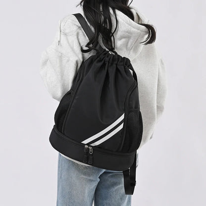 Fitness & Sports Backpack | Gym Bag for Women & Men, Basketball, Soccer, Football Storage with Drawstring Training Knapsack