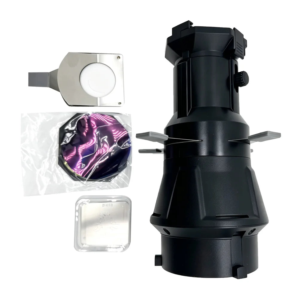 ZSYB YG88 Optical Spot Snoot - 36° Bowens Mount Conical Snoot with Geometric Gobo Filters for LED Studio Lights