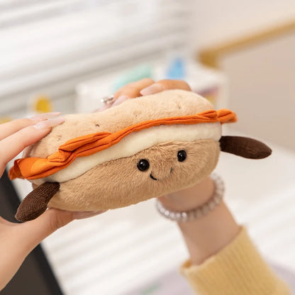 Cute Dessert Plush Toys – Soft Cake, Waffle, Pancake, Macaron, Éclair Stuffed Dolls for Kids Gift & Home Decor
