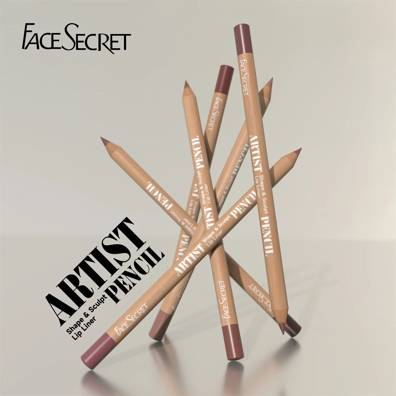 Face Secret Artist Shape Sculpt Lip Liner Set – Weightless, Precise, Super Soft & Blendable Matte Texture