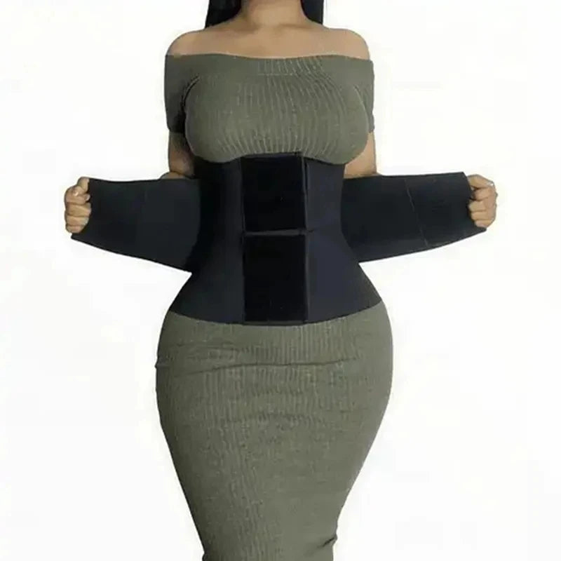 High Compression Waist Trainer Corset: Slimming Sheath for Flat Belly - Women's Body Shapewear Belt for Tummy Fitness