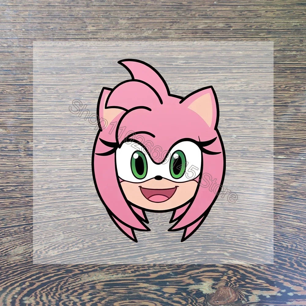 Sonic Cartoon Iron-On Patches – DIY Heat Transfer Anime Stickers for Clothing & Custom T-Shirts