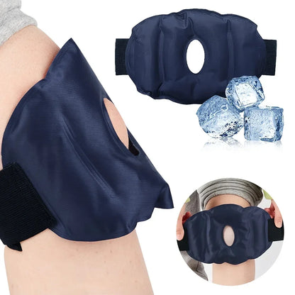 1/2pcs Gel Knee Ice Pack — Dual Temperature Hot & Cold Therapy with Reusable Nylon Strap
