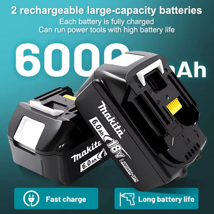 100% Original Makita 18V Lithium Battery – 6Ah/5Ah/3Ah Compatible with DTW700, DDF487, DTD173, DGA404, HR140D, DJV182 Tools