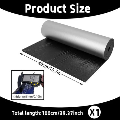 Toilet Tank Liner Waterproof Blanket - Self-Adhesive Anti-Freeze Bathroom Insulation Kit 100x40cm