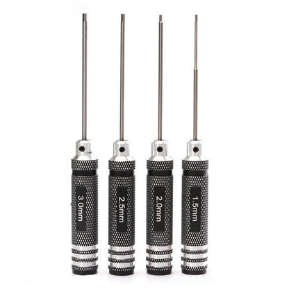 Top Quality Titanium Nitride TiNi Hex Driver Wrench – 1.5mm/2mm/2.5mm/3.0mm Screwdriver for RC Helicopter (1 Piece)