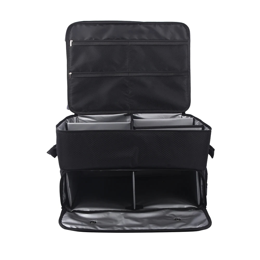 Golf Trunk Organizer – Waterproof Car Bag with Large Storage Box for Shoes, Balls, Tees, Clothes, Gloves & Accessories