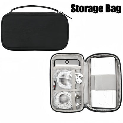 Portable Travel Cable Organizer Bag – Multifunctional Zipper Case for USB Gadgets, Chargers & Accessories