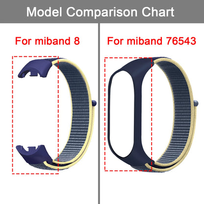 Nylon Loop Strap for Xiaomi Mi Band 9 & 8 NFC – Sport Replacement Wristband for Mi Band 7 6 5 4 3
