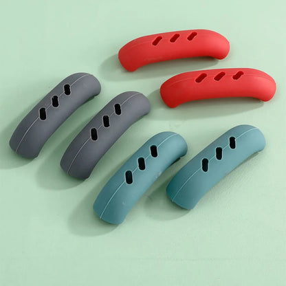 Protect Your Hands with 2Pcs Silicone Pan Handle Covers - Heat Insulation Assist Handle Holders for Kitchen Gadgets