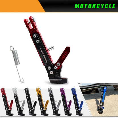 Motorcycle Kickstand Support — Universal Alloy Side Stand Bracket for Dirt Bikes & Motorbikes Tripod Foot Holder