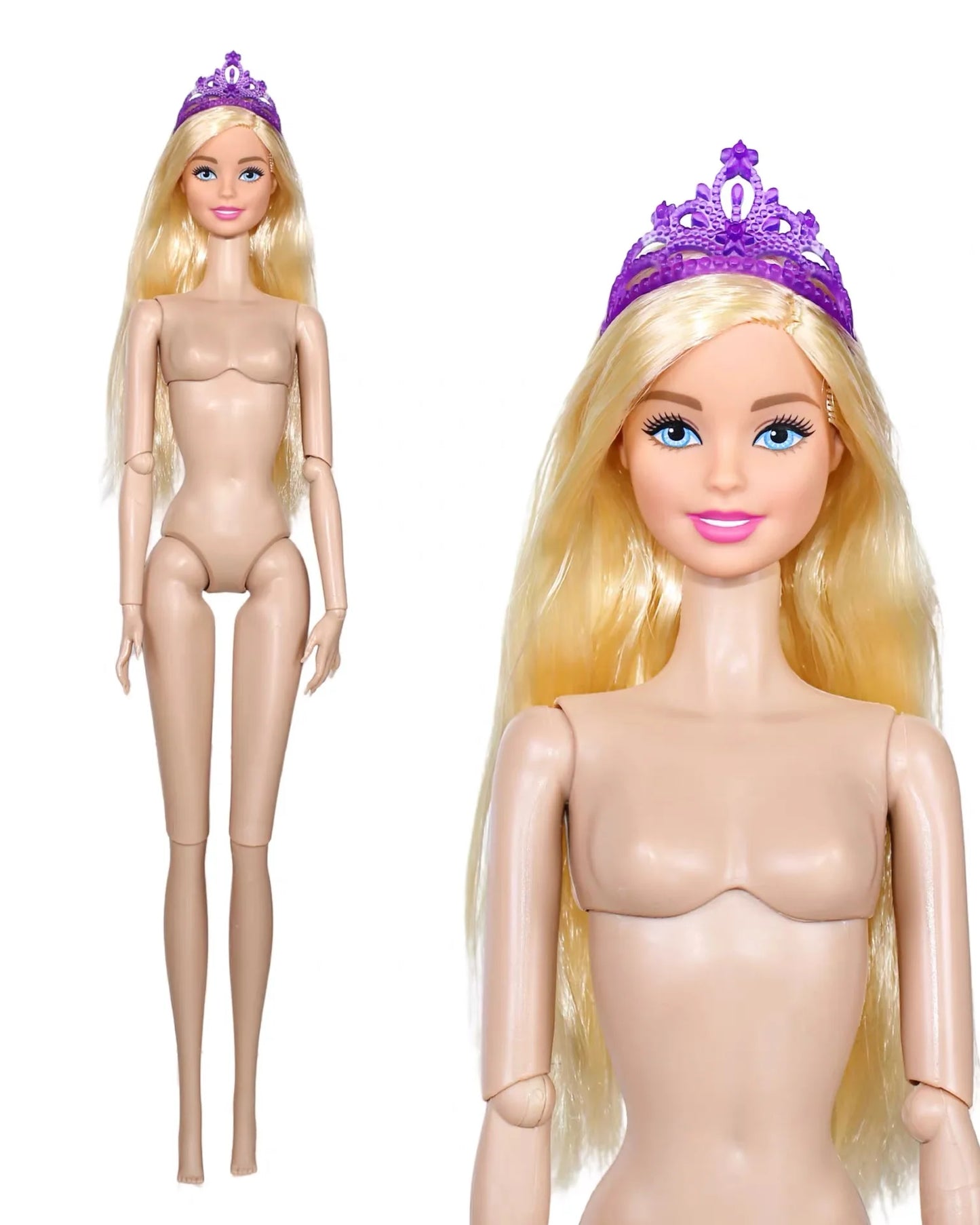 32cm Supermodel BJD Doll — Nude Fashion Princess with 12 Movable Joints, 1/6 Dress-Up Toy Limited Edition Gift
