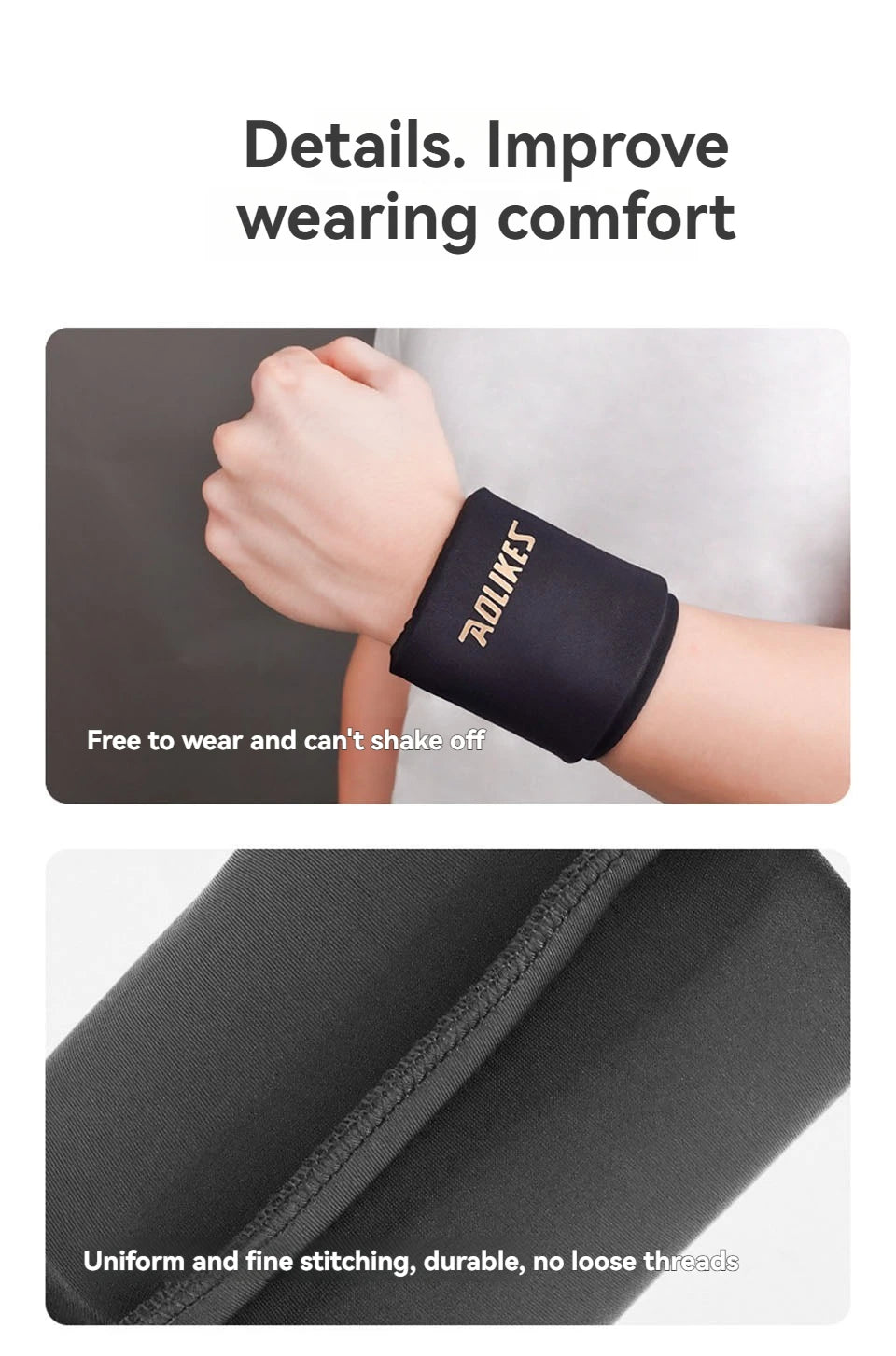 AOLIKES Wrist Ice Pack Wrap – Reusable Cold & Hot Gel Brace for Pain Relief and Injuries