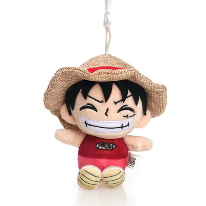 One Piece Plush Keychain Set — 14 Styles Including Tony Chopper, Luffy, Sanji, Sabo, Ace & Law | Anime Cartoon Stuffed Doll Pendant Gifts