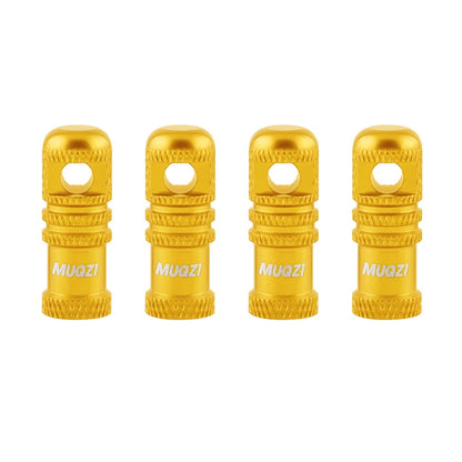MUQZI 2/4PCS Presta Valve Caps with Core Remover — MTB Tubeless Tire Valve Stem Accessories