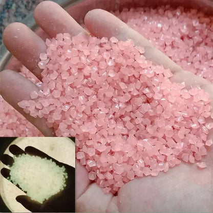1000-Piece Glow-in-the-Dark Pebbles (3–5mm) – Luminous Sand Stones for Garden Paths, Lawn, Home Décor, and Aquariums