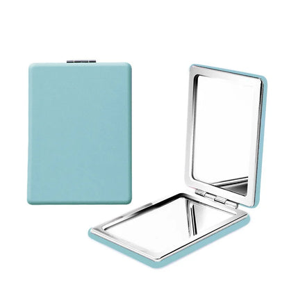 Mini Folding Pocket Makeup Mirror - Portable Travel Vanity Compact Mirror for Handbag & Daily Beauty