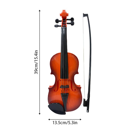 Simulated Violin Practice Kit - Beginner Musical Instrument with Exquisite Design for Learning, Performance & Gifts